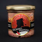 FILETTI DI ACCIUGHE  CON PEPERONCINO 160G - PEPPINO BRUNETTO