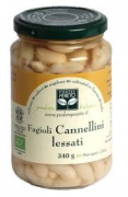 FAGIOLI CANNELLINI LESSATI 340g - PODERE PERETO