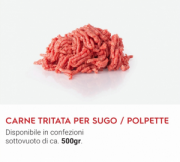 CARNE TRITA PER POLPETTE- SALUMERIA FEA