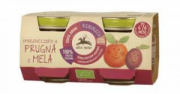 OMOGENEIZZATO DI PRUGNA E MELA BIO 2x80G - ALCENERO