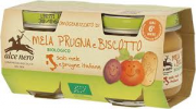 OMOGENEIZZATO MELA PRUGNA BISCOTTO 2X80G - ALCE NERO