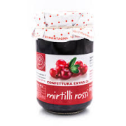 CONFETTURA EXTRA DI MIRTILLI ROSSI 340G - SAPORI DI MONTAGNA